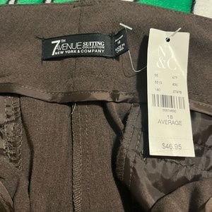 New York and Co Brown dress pants. New with tags!